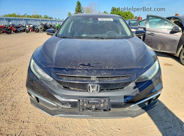 2HGFC1F99LH102203 2020 HONDA CIVIC Black Widok z przodu