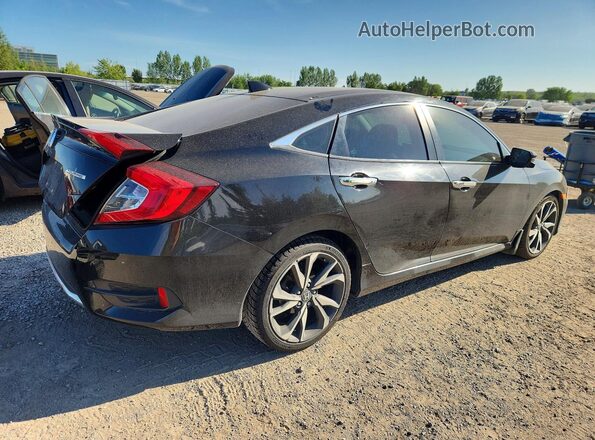 2HGFC1F99LH102203 2020 HONDA CIVIC Black Tył prawy