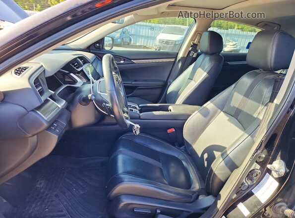 2HGFC1F99LH102203 2020 HONDA CIVIC Black Widok wnętrza z przodu