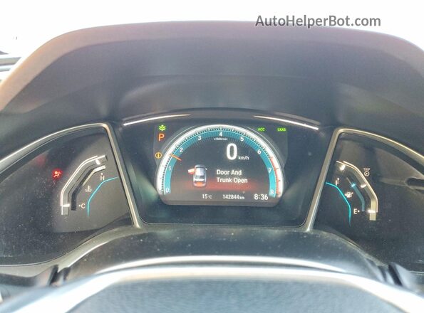 2HGFC1F9XJH103308 2018 HONDA CIVIC Silver ხელსაწყოთა პანელის ხედი