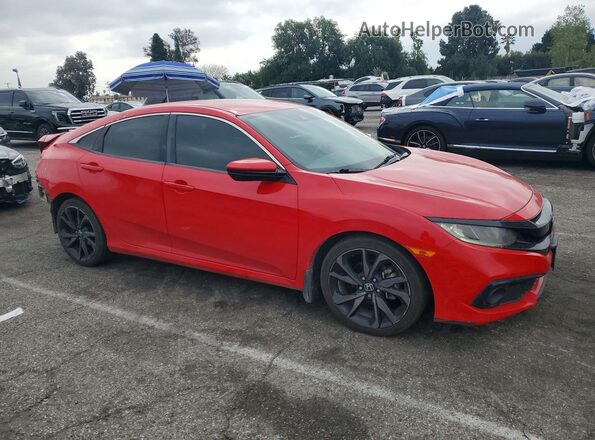 2HGFC2E80KH508996 2019 HONDA CIVIC Red Przód prawy