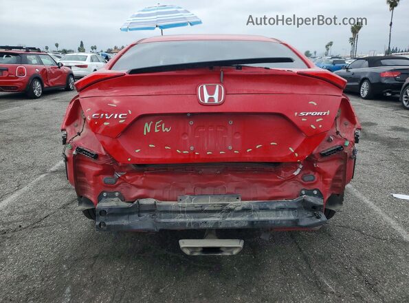 2HGFC2E80KH508996 2019 HONDA CIVIC Red Widok z tyłu