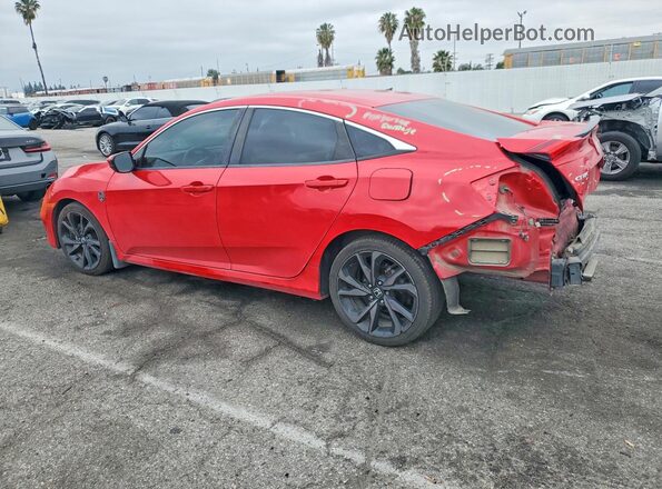 2HGFC2E80KH508996 2019 HONDA CIVIC Red Tył lewy
