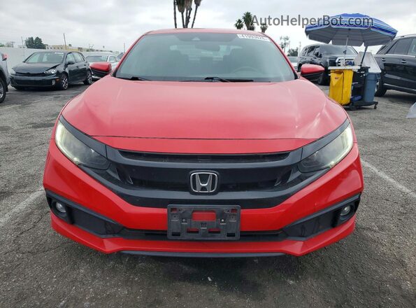 2HGFC2E80KH508996 2019 HONDA CIVIC Red Widok z przodu