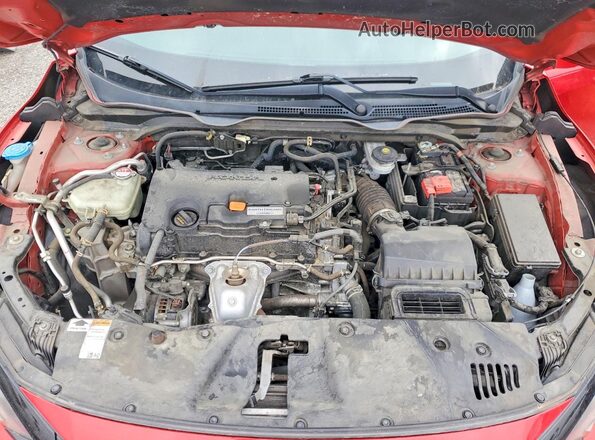 2HGFC2E80KH508996 2019 HONDA CIVIC Red Widok wnętrza z tyłu
