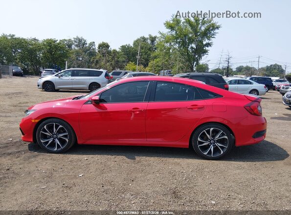 2HGFC2E82KH525945 2019 HONDA CIVIC Red სალონის 360-გრადუსიანი ხედი