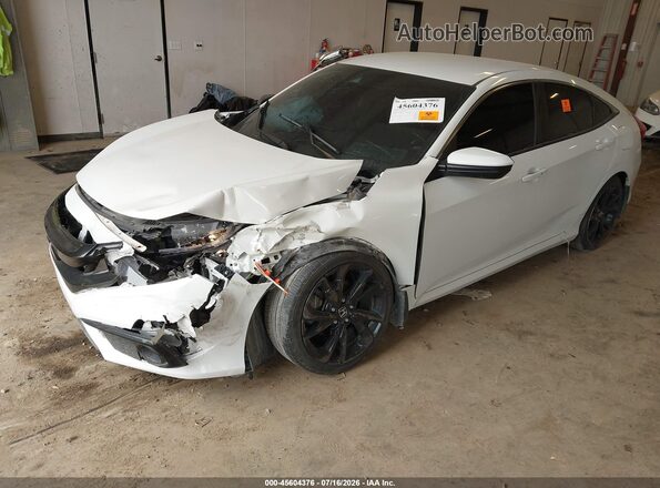 2HGFC2E82LH579117 2020 HONDA CIVIC White წინა მარცხენა ხედი სამი მეოთხედიდან