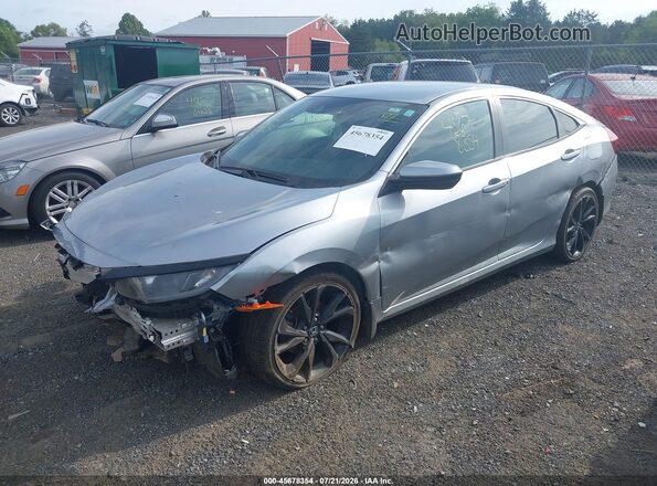2HGFC2E85LH528517 2020 HONDA CIVIC Серебряный Передняя левая четверть