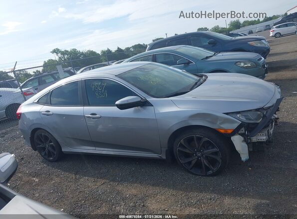 2HGFC2E85LH528517 2020 HONDA CIVIC Серебряный Вид задней части салона