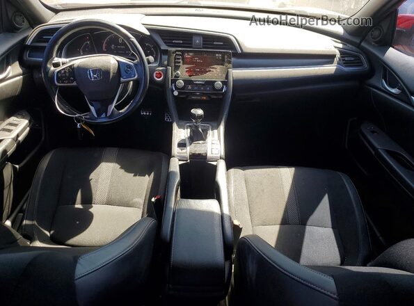 2HGFC2E87KH522006 2019 HONDA CIVIC Red Widok deski rozdzielczej