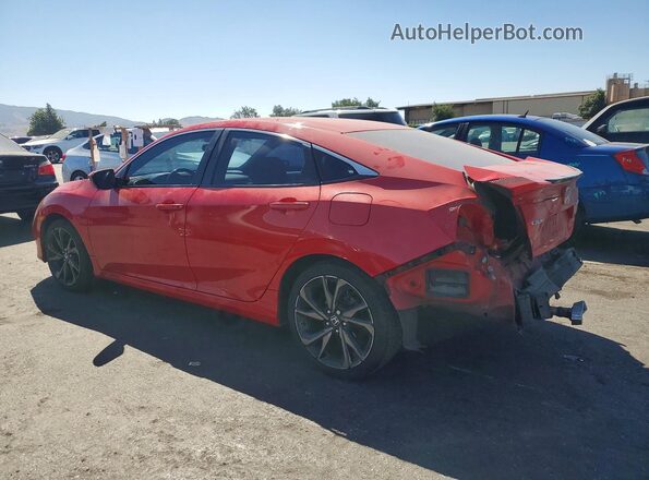 2HGFC2E87KH522006 2019 HONDA CIVIC Red Tył lewy