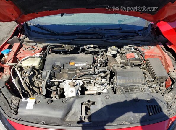 2HGFC2E87KH522006 2019 HONDA CIVIC Red Widok wnętrza z tyłu