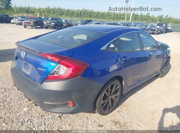 2HGFC2E87LH503683 2020 HONDA CIVIC Синий Задняя правая четверть