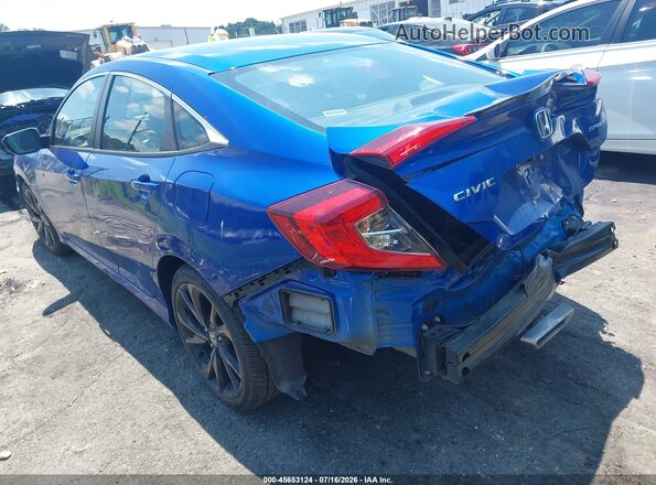 2HGFC2E88LH575167 2020 HONDA CIVIC Blue Tył lewy
