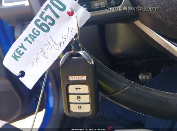 2HGFC2E88LH575167 2020 HONDA CIVIC Blue Widok deski rozdzielczej