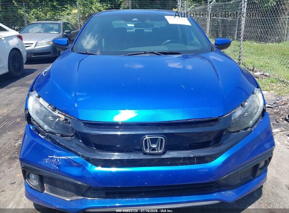2HGFC2E88LH575167 2020 HONDA CIVIC Blue Widok wnętrza z tyłu