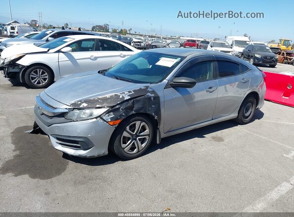 2HGFC2F50GH511490 2016 HONDA CIVIC Silver Front left