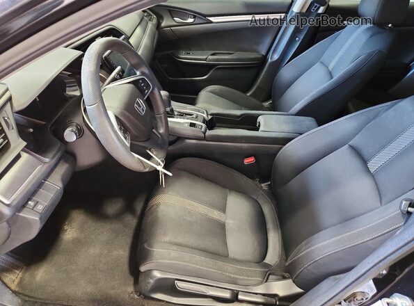 2HGFC2F50GH515328 2016 HONDA CIVIC Black Вид салону спереду