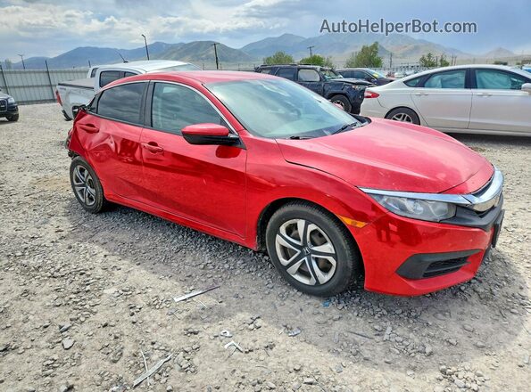 2HGFC2F50GH566912 2016 HONDA CIVIC Красный Передняя правая четверть