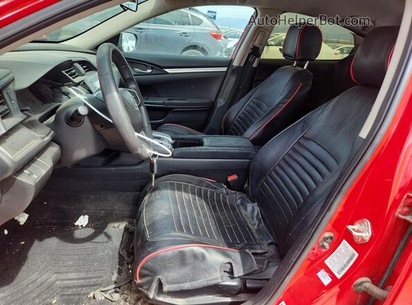 2HGFC2F50GH566912 2016 HONDA CIVIC Красный Вид салона спереди