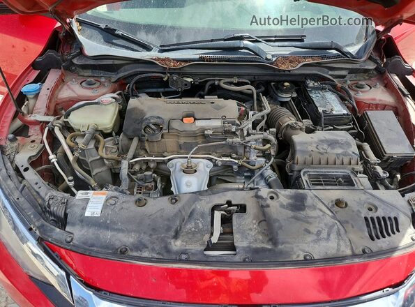 2HGFC2F50GH566912 2016 HONDA CIVIC Красный Вид задней части салона