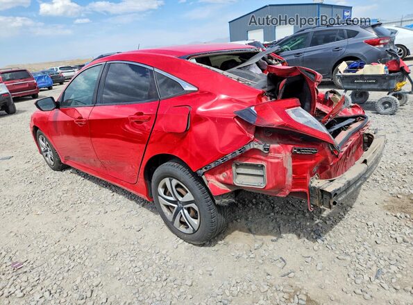 2HGFC2F50GH566912 2016 HONDA CIVIC Красный Задняя левая четверть