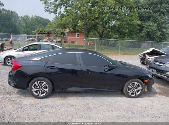2HGFC2F50GH570006 2016 HONDA CIVIC Black Вид задньої частини салону