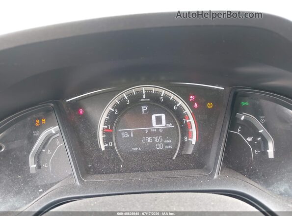 2HGFC2F50GH570006 2016 HONDA CIVIC Black Вид задніх сидінь