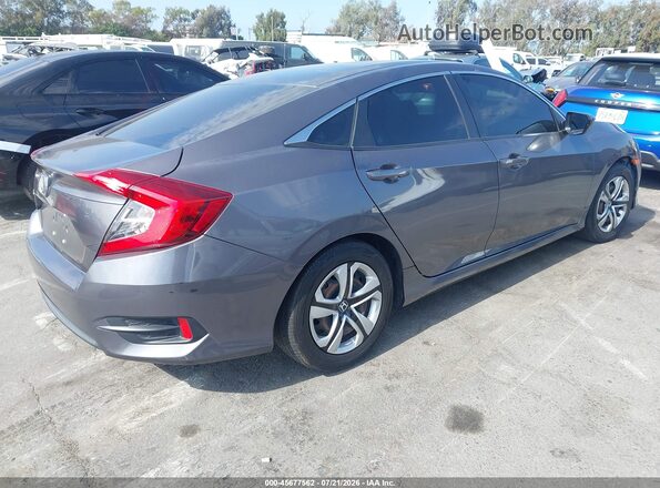 2HGFC2F50HH507554 2017 HONDA CIVIC Серый Задняя правая четверть