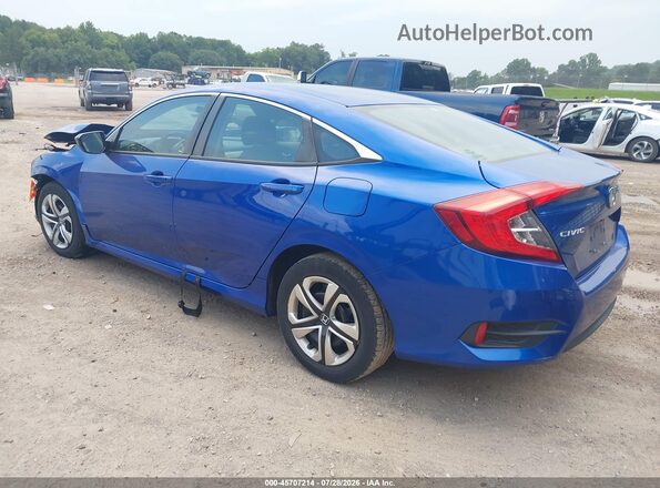 2HGFC2F50HH525827 2017 HONDA CIVIC Blue Trasero izquierdo