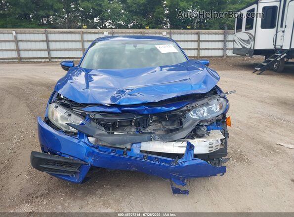 2HGFC2F50HH525827 2017 HONDA CIVIC Blue Vista del cuadro de instrumentos