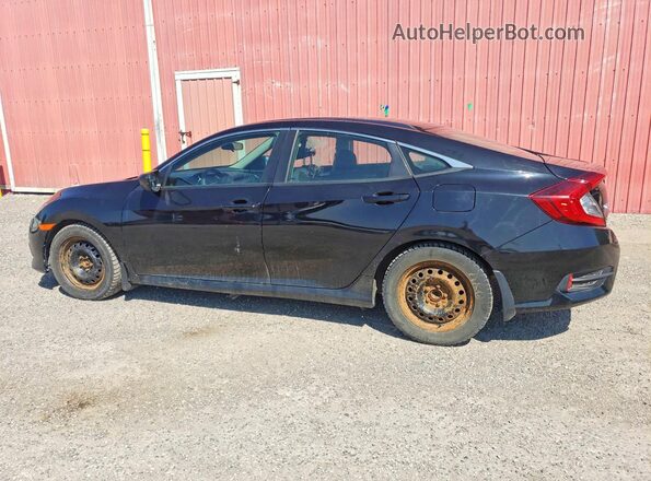 2HGFC2F50JH000692 2018 HONDA CIVIC Black Trasero izquierdo