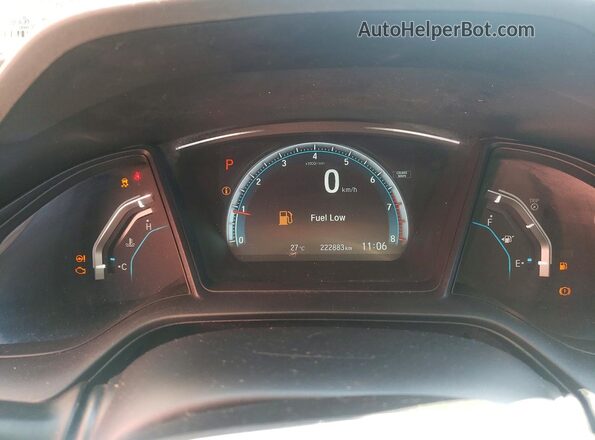 2HGFC2F50JH000692 2018 HONDA CIVIC Black Vista del cuadro de instrumentos