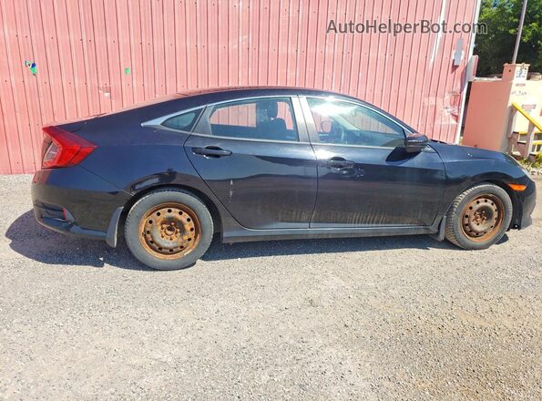 2HGFC2F50JH000692 2018 HONDA CIVIC Black Trasero derecho