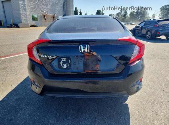 2HGFC2F50JH535571 2018 HONDA CIVIC Black Հետևի տեսք