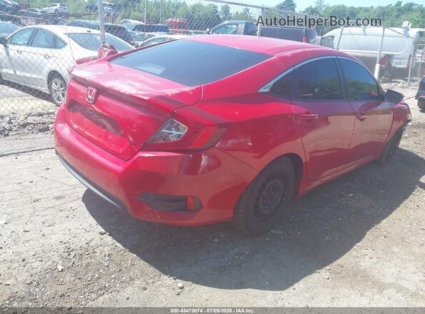 2HGFC2F50JH552905 2018 HONDA CIVIC Красный Задняя правая четверть