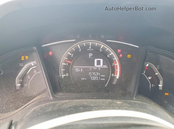 2HGFC2F50JH564567 2018 HONDA CIVIC Серебряный Вид щитка приборов