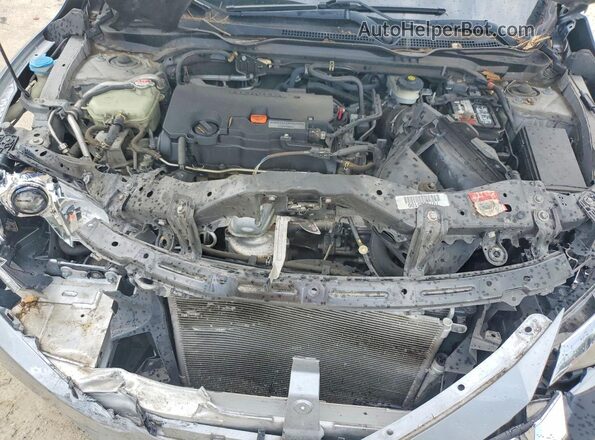 2HGFC2F50JH564567 2018 HONDA CIVIC Серебряный Вид задней части салона
