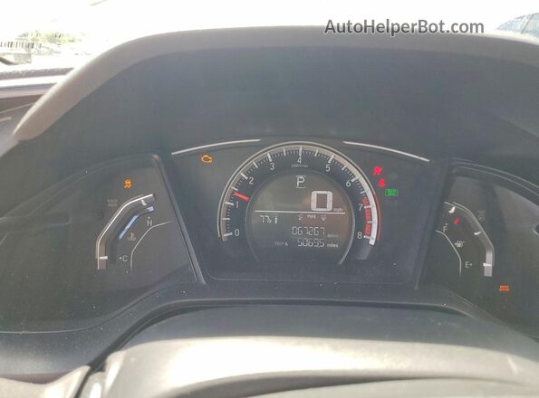 2HGFC2F50JH601794 2018 HONDA CIVIC White Սարքավորումների վահանակի տեսք