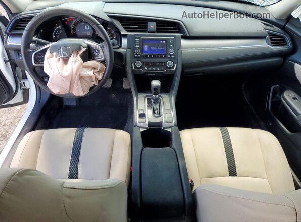2HGFC2F50JH601794 2018 HONDA CIVIC White Առջևի վահանակի տեսք