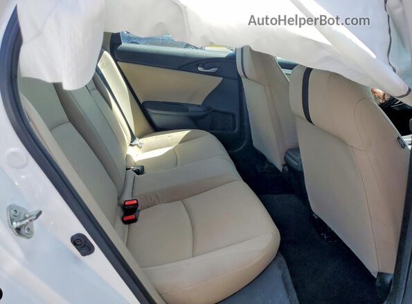 2HGFC2F50JH601794 2018 HONDA CIVIC White Հետևի նստատեղերի տեսք