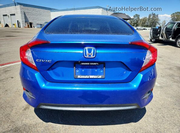 2HGFC2F50JH604663 2018 HONDA CIVIC Blue Rear view