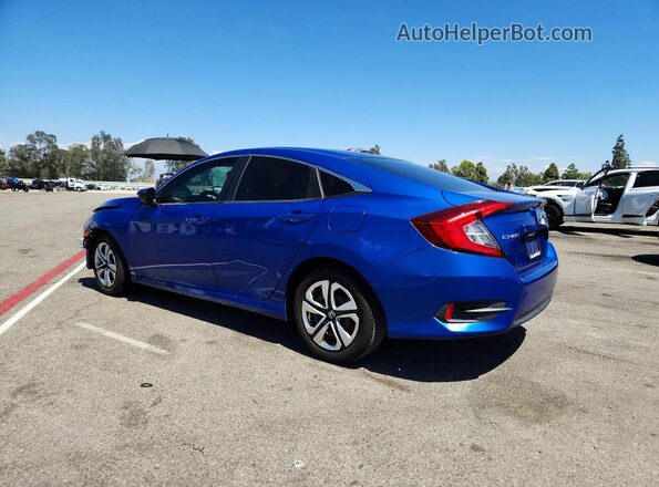 2HGFC2F50JH604663 2018 HONDA CIVIC Blue Rear left