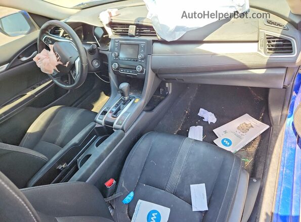 2HGFC2F50JH604663 2018 HONDA CIVIC Blue Dashboard view