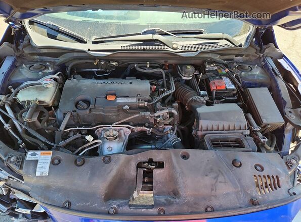 2HGFC2F50JH604663 2018 HONDA CIVIC Blue Rear interior view