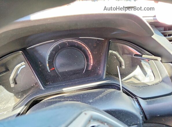 2HGFC2F50JH604663 2018 HONDA CIVIC Blue Instrument cluster view