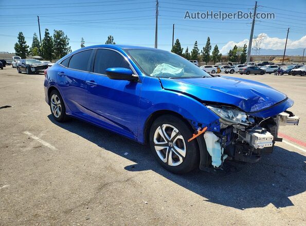 2HGFC2F50JH604663 2018 HONDA CIVIC Blue Front right