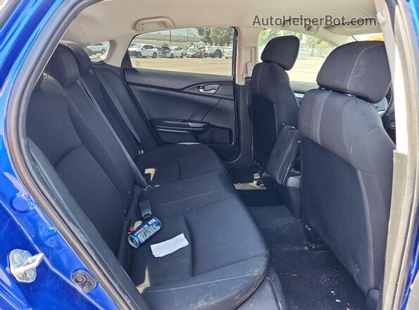 2HGFC2F50JH604663 2018 HONDA CIVIC Blue Rear seats view