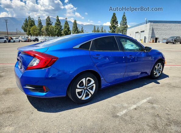 2HGFC2F50JH604663 2018 HONDA CIVIC Blue Rear right