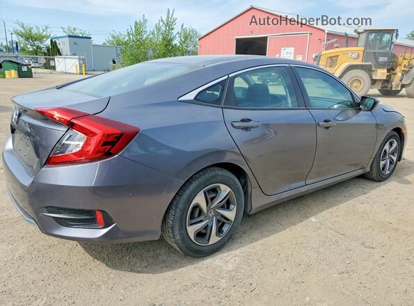 2HGFC2F50MH002186 2021 HONDA CIVIC Gray Задня права чверть